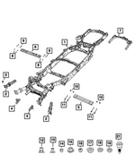 6510975AA - Frame, Bumper and Fascia: Battery Cable Mounting Stud for Mopar Image