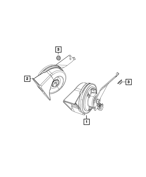 Horns for 2021 Jeep Renegade #0