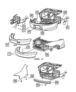 5073328AA - Frames and Bumpers: Rear Fascia for Mopar Image