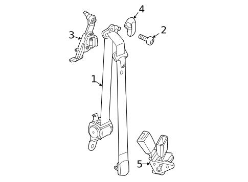 Rear Seat Belts for 2022 Chrysler Pacifica #0