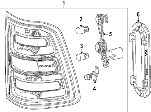 Tail Lamps for 2025 Ram 1500 #0