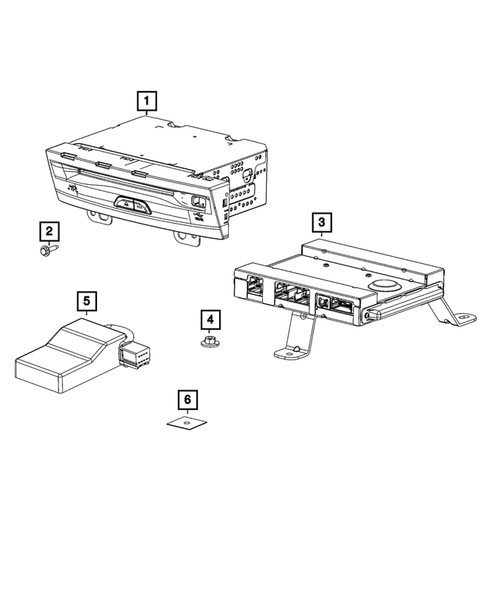 Radio, Antenna, Speakers, DVD, and Video systems for 2023 Chrysler Pacifica #3