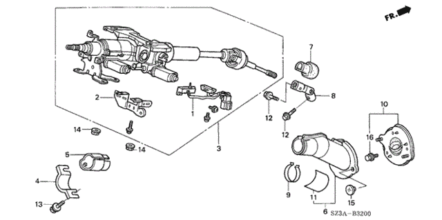 Steering Column for 2004 Acura RL #0