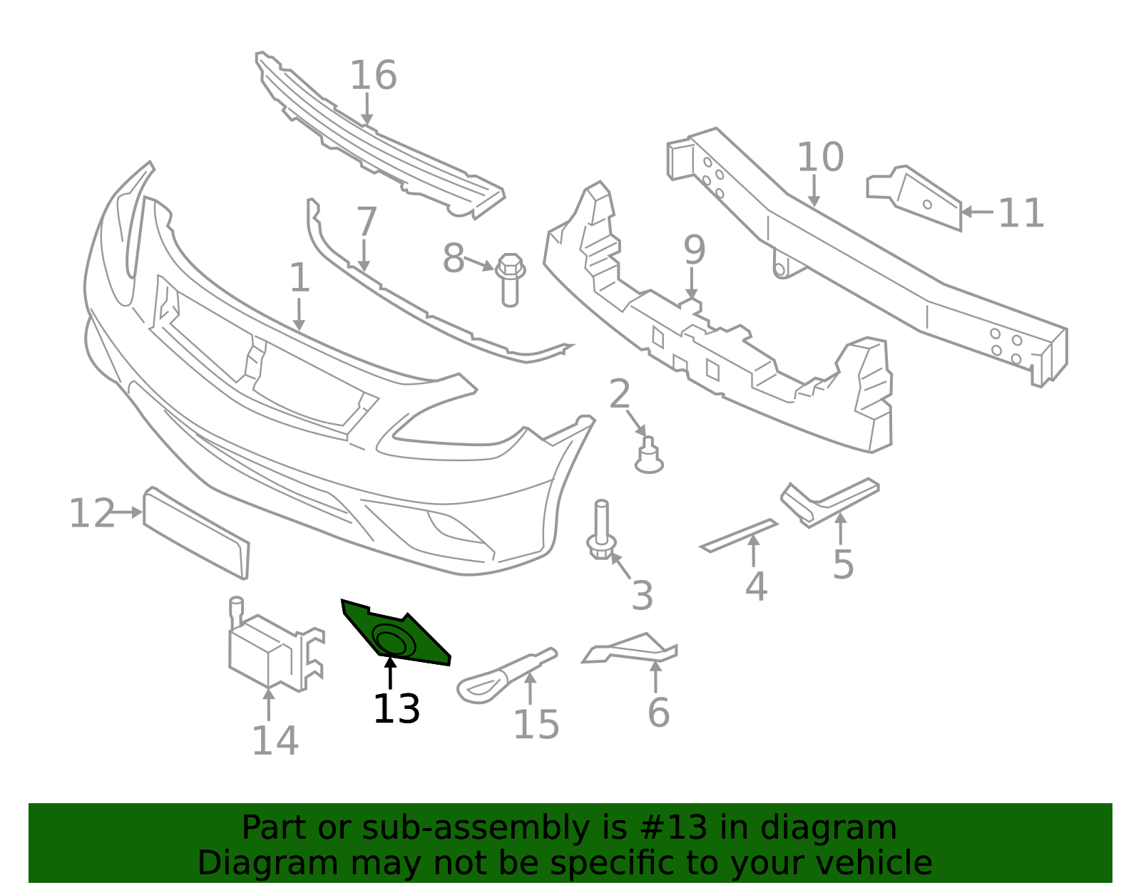 62257-1NL0A - High-Quality Fog Light Trim for AutoNation Parts