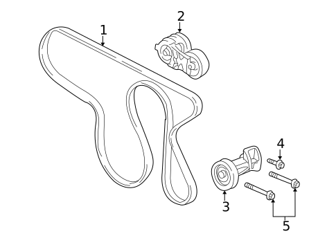 Belts & Pulleys for 2006 Isuzu Ascender #0