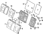 80010856 - : Headrest, Outer for Volvo Image