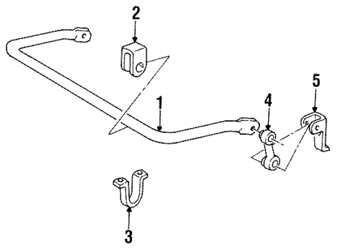 Stabilizer Bar & Components for 1995 Mazda B3000 #2