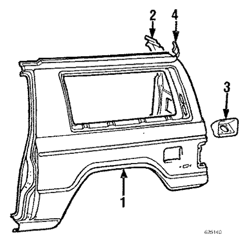 Quarter Panel & Components for 1985 Mitsubishi Montero #0