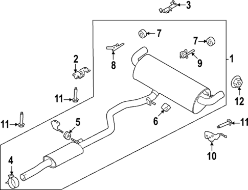 Exhaust Components for 2021 Jaguar E-Pace #1