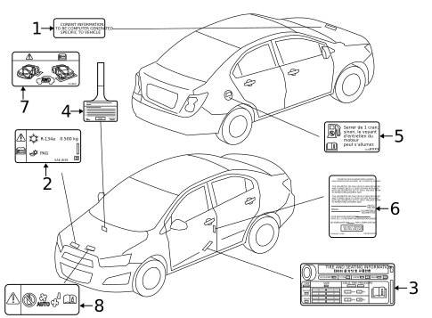 Labels for 2021 Chevrolet Trax #0