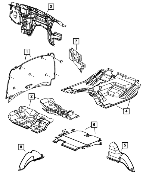 Carpets, Floor Mats, Load Floor, and Silencers for 2011 Dodge Nitro #2