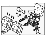 89400CHDF0D51 - Body: Seat Back Assembly for Kia Image