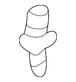 90688SB0013 - Body: Rocker Molding Clip for Honda: Civic Image