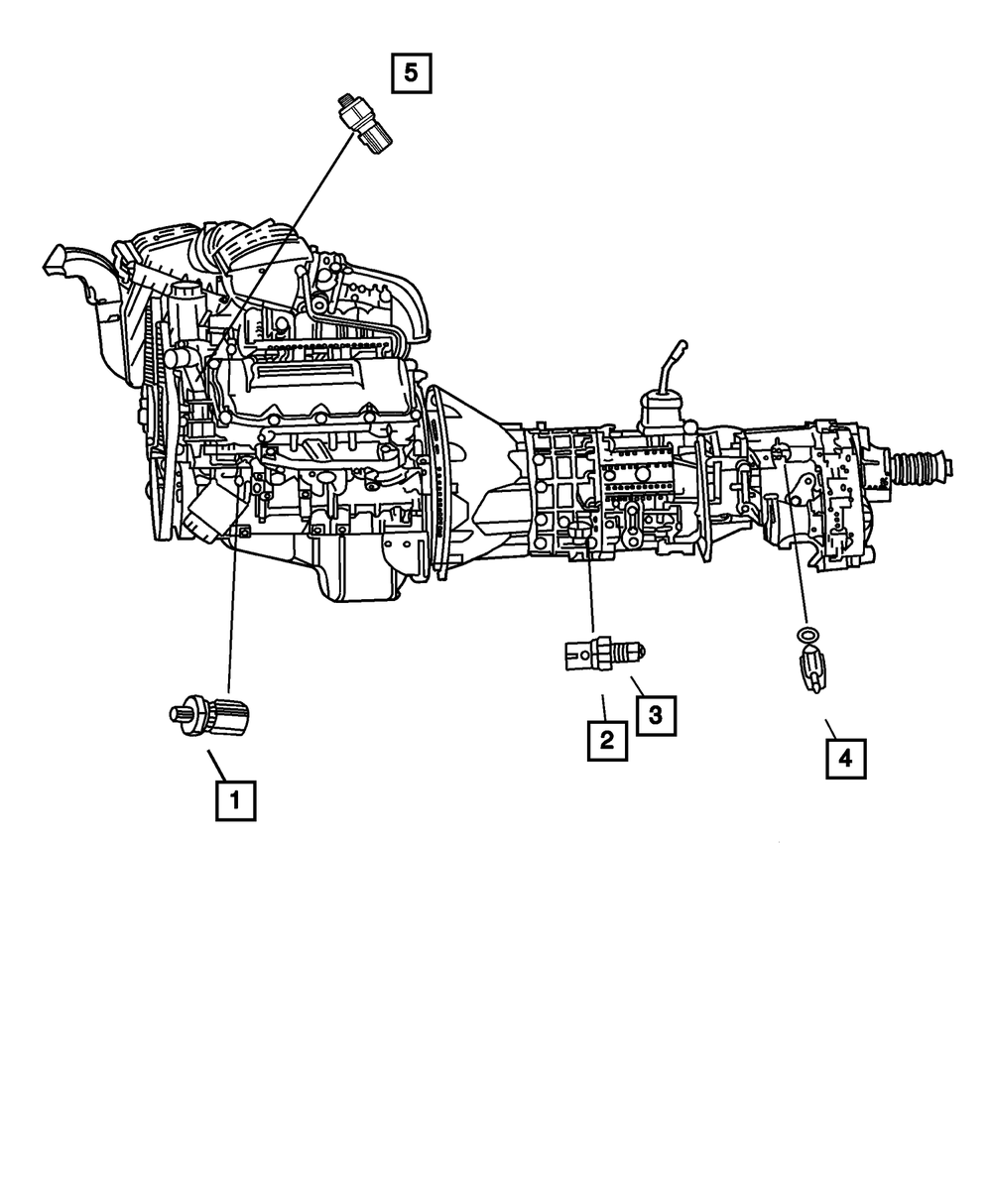 Back Up Lamp Switch - Mopar (83500629)
