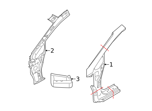 Hinge Pillar for 2016 Kia Forte #0