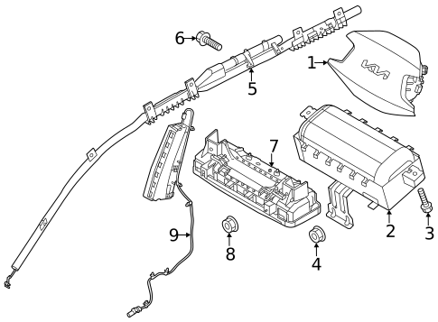 Air Bag Components for 2023 Kia Niro EV #0