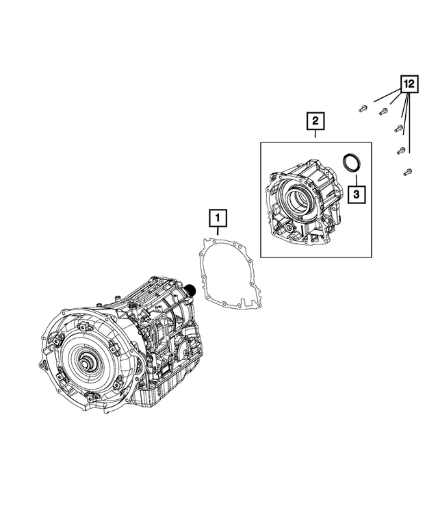 68244610AA - AS66RC; 6-Speed; Automatic Transmission: Extension Housing Gasket for Mopar Image