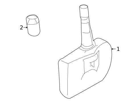 Tire Pressure Monitor Components for 2011 Mazda 6 #0