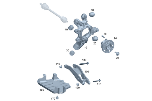 Rear Axle Suspension for 2022 Mercedes-Benz S500 #0