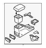 7591085Z30 - Body: Rear Console for Suzuki Image