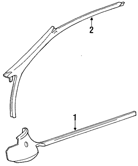 Interior Trim - Pillars for 1993 Toyota MR2 #0