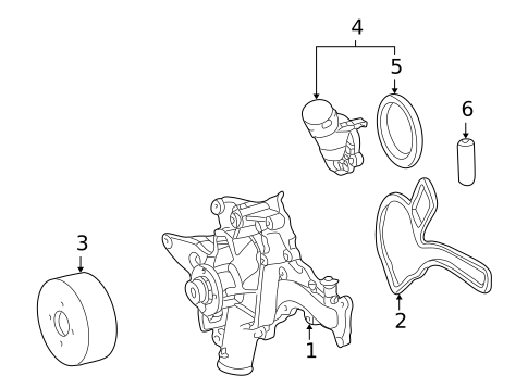 Water Pump for 1998 Mercedes-Benz ML320 #0