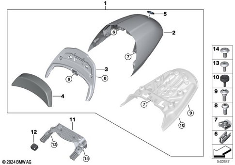 Bench Seat for 2023 BMW-Motorrad R 12 nineT #0
