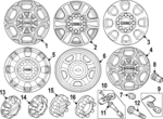 PC3Z1007J - : Wheel, Alloy for Ford: F-250 Super Duty, F-350 Super Duty Image