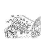 68800063AA - Electrical: Windshield Wiper Motor And Linkage for Mopar Image