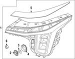 92181R5500 - : Upper Trim for Kia: Sorento Image