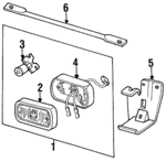 D9ZZ15L203A - Electrical: Lens for Ford Image