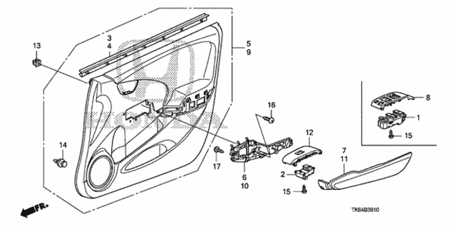 Front Door Lining for 2012 Honda Fit #0