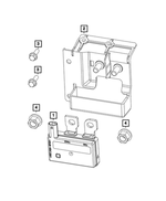 6104173AA - Electrical: Hex Flange Head Screw for Chrysler: 300, Sebring, Town &amp; Country | Dodge: Avenger, Charger, Grand Caravan, Journey, Ram 1500, Sprinter 2500, Sprinter 3500 | Jeep: Grand Cherokee | Ram: 1500, 2500, 3500 Image