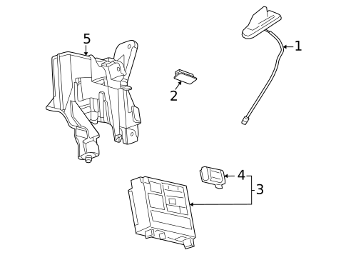 Communication System Components for 2025 Cadillac Escalade ESV ...