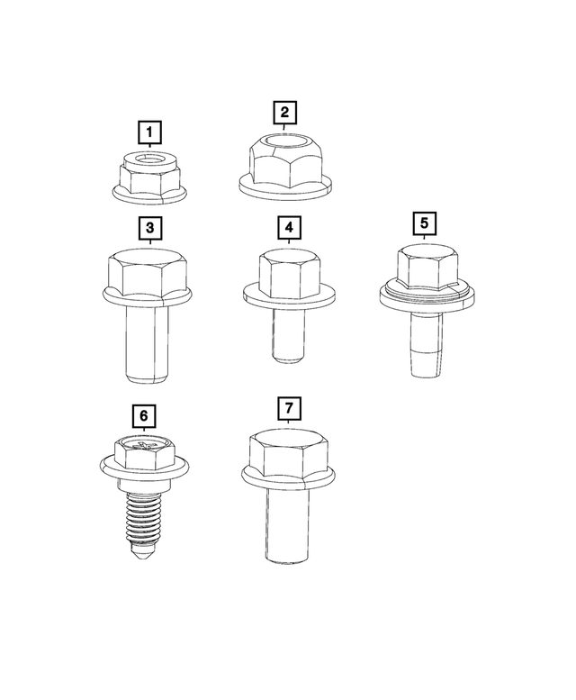 6101820 - Electrical: Hex Flange Lock Nut for Mopar Image