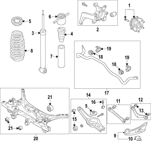 Rear Suspension for 2019 Hyundai Kona #0