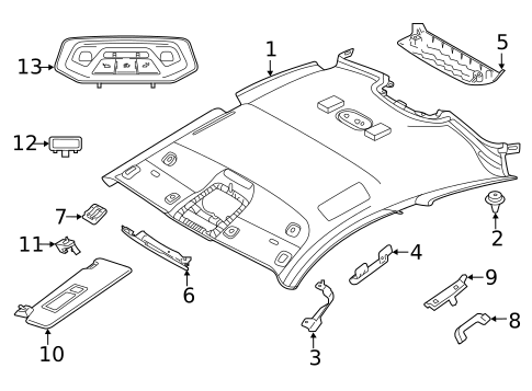 Interior Trim - Roof for 2024 BMW M440i #1