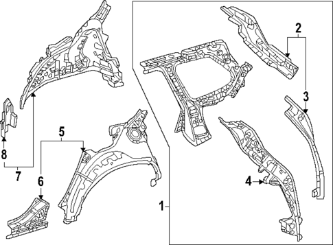 Inner Structure for 2025 Lexus TX350 #0