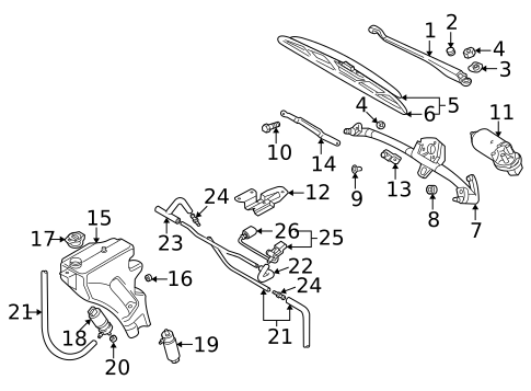 Wipers for 2001 Audi TT Quattro #0