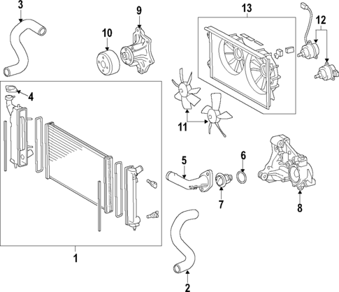 Cooling System for 2012 Scion xB #0
