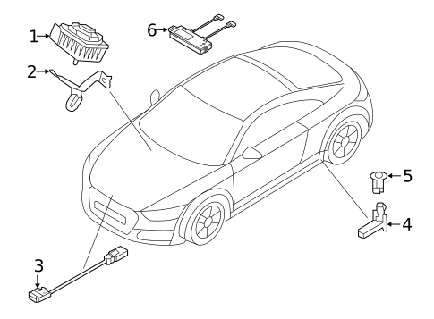 Anti-Theft Components for 2018 Audi TTS Quattro #0