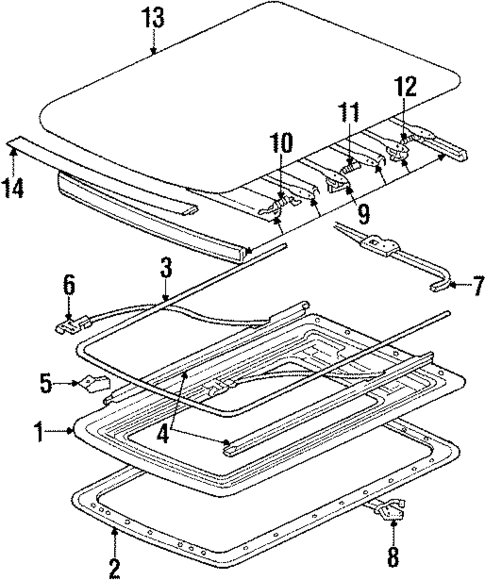 Canvas Sunroof for 1989 Isuzu I-Mark #0