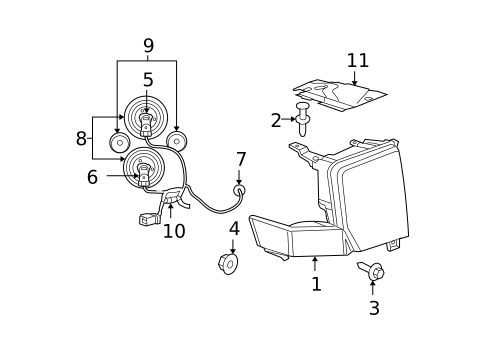 Headlamp Components for 2007 Jeep Commander #0