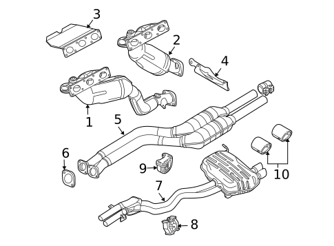 Exhaust Components for 2004 BMW Z4 #0
