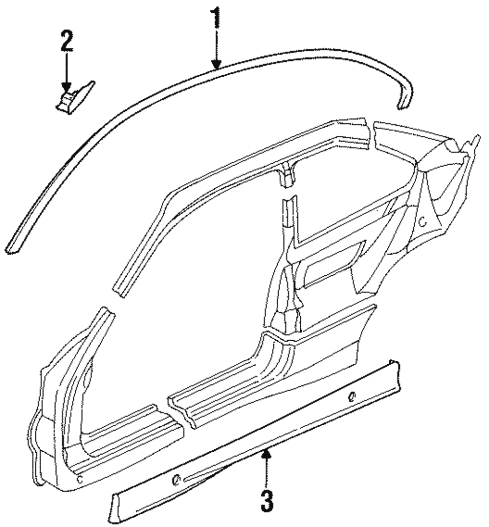 Rocker Molding - BMW (51718190708)