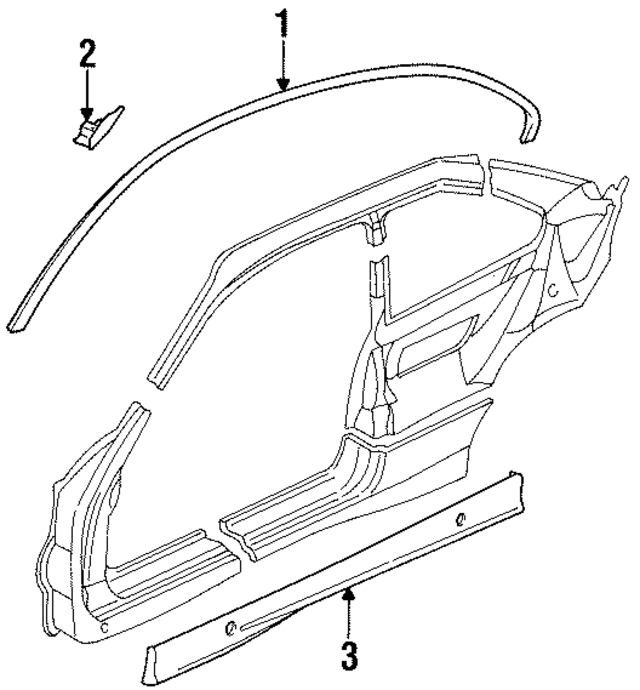 51131977681 - Body: Roof Molding for BMW Image