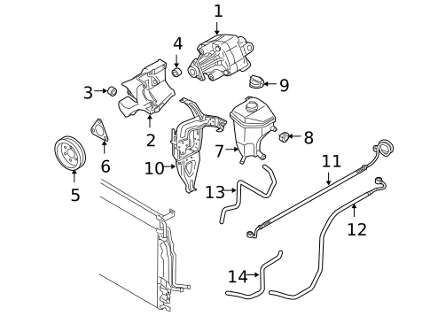 Pump & Hoses for 2004 Audi A8 Quattro #0