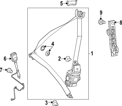 Seat Belt for 2021 Mercedes-Benz GLB 35 AMG&reg; #0