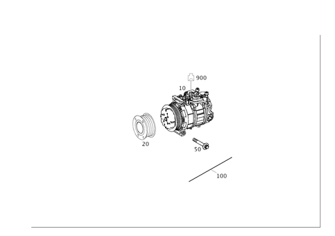 A/C Compressor for 2010 Mercedes-Benz R 350 #0
