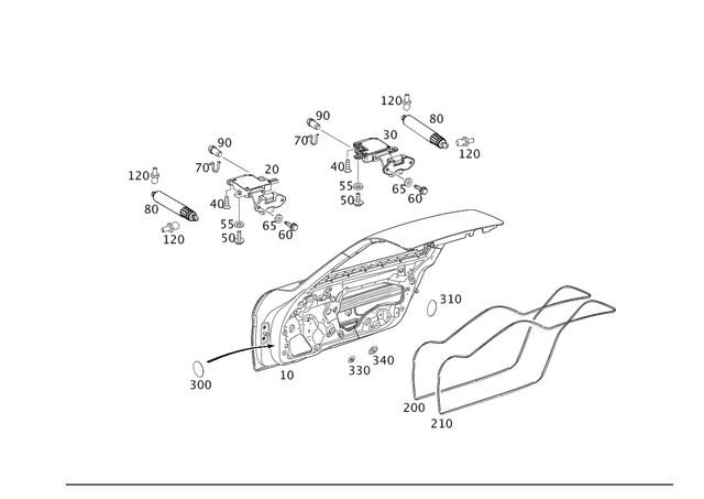 1977200605 - : Driver Door for Mercedes-Benz Image